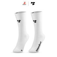 Personal Best Run - Performance Crew Sock - White